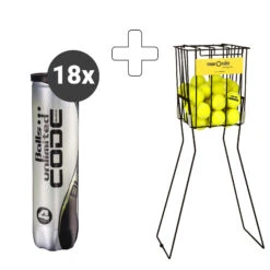 Code Black 18 Tubi Da 4 In Aggiunta Cesto Per Palline