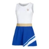 Retro Stripe Champions Abito Donna - Bianco, Blu