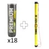 Premium 18 Tubi Da 4 In Aggiunta Tubo Per Palline -Tennis Gioco 0122000000 000 1