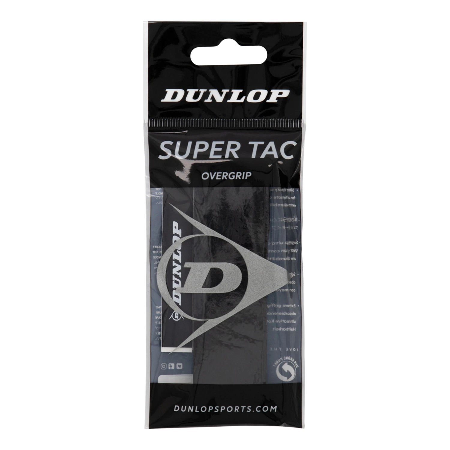 Dunlop Super Tac Confezione Da 1 - Nero 3 Dunlop Super Tac Confezione Da 1 - Nero