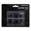 Dunlop Super Tac Confezione Da 3 - Nero -Tennis Gioco 0128800000 000