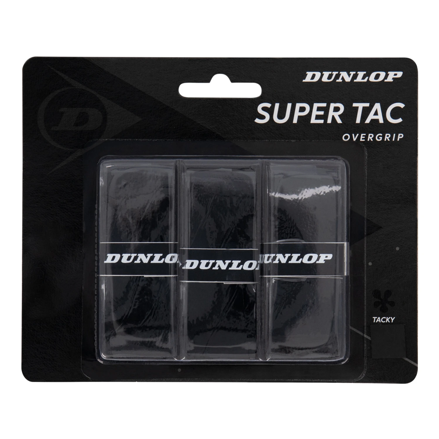 Dunlop Super Tac Confezione Da 3 - Nero 3 Dunlop Super Tac Confezione Da 3 - Nero