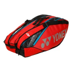 YONEX Pro Racquet Bag Borsa Per Racchetta Da 6 - Rosso, Nero