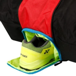YONEX Club Line Racket Bag Borsa Per Racchetta Da 12 - Rosso, Nero -Tennis Gioco 0154500000 12