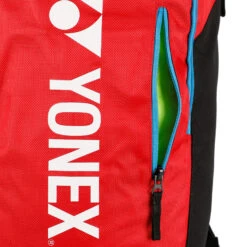 YONEX Backpack Club Line Zaino - Rosso, Nero 11 YONEX Backpack Club Line Zaino - Rosso, Nero -Tennis Gioco 0154900000 11