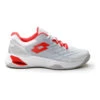 Lotto Mirage 100 Scarpa Per Terra Rossa Donna - Bianco, Rosso -Tennis Gioco 01598000 0 1