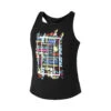 Graffity Canottiera Ragazze - Nero, Multicolore -Tennis Gioco 01803000 000