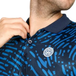 BIDI BADU Fingerprint Polo Uomini - Blu Scuro, Blu -Tennis Gioco 01902000 11