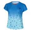 BIDI BADU Colortwist Capsleeve Maglietta Donna - Blu, Turchese -Tennis Gioco 01943000 000