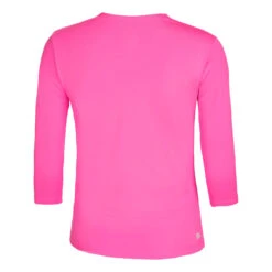 BIDI BADU Crew V-Neck Manica Lunga Donna - Rosa -Tennis Gioco 01980000 0 2