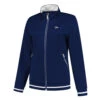 Dunlop Knitted Jacket Giacca Da Allenamento Ragazze - Blu Scuro -Tennis Gioco 01998000 000