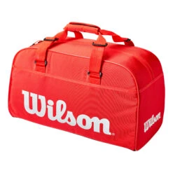 Wilson Super Tour Small Duffle Borsa Sportiva - Rosso, Bianco -Tennis Gioco 0221000000 0 1
