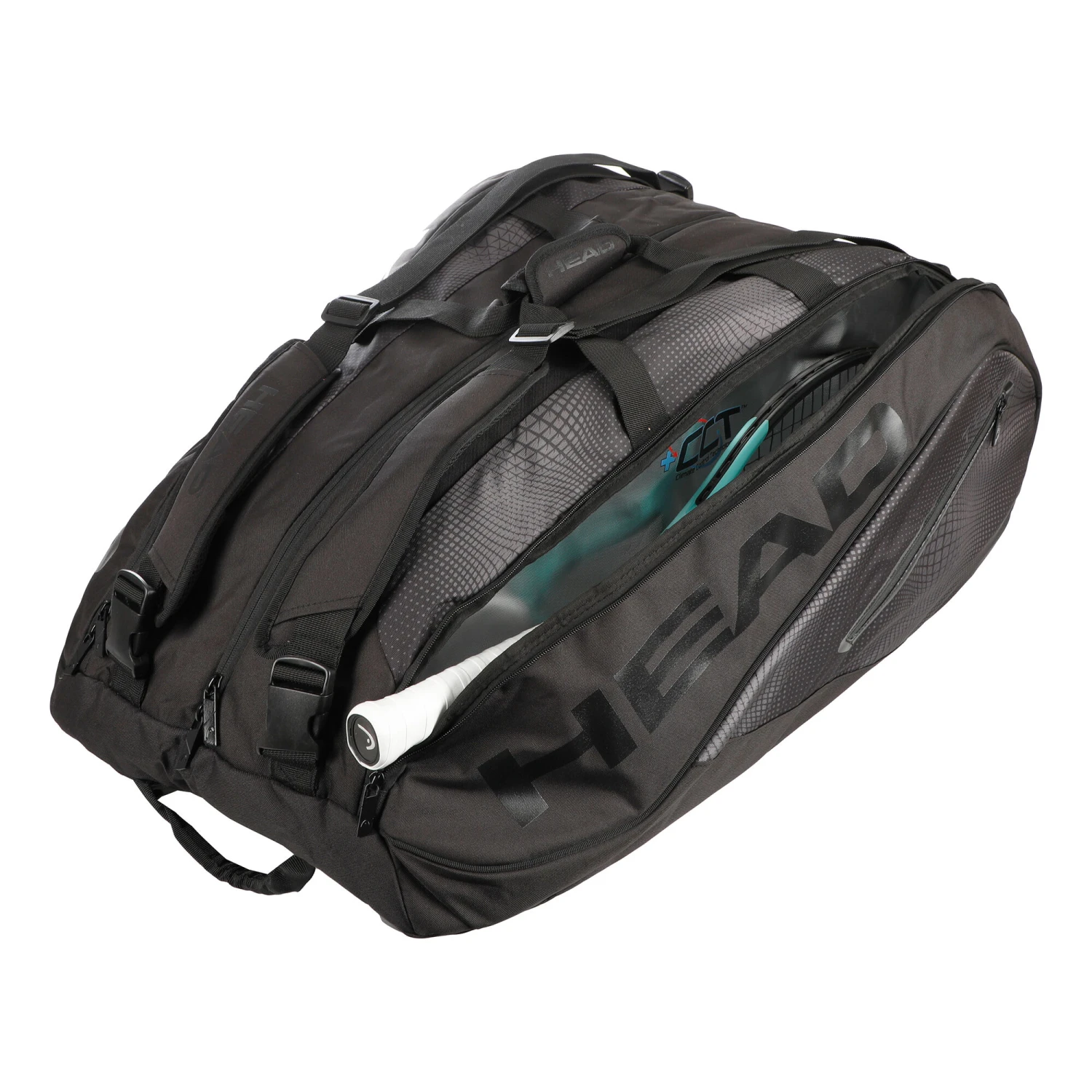 Head Tour Team 15R Megacombi Borsa Per Racchetta Edizione Speciale - Nero, Nero Brillante 6 Head Tour Team 15R Megacombi Borsa Per Racchetta Edizione Speciale - Nero, Nero Brillante - immagine 4