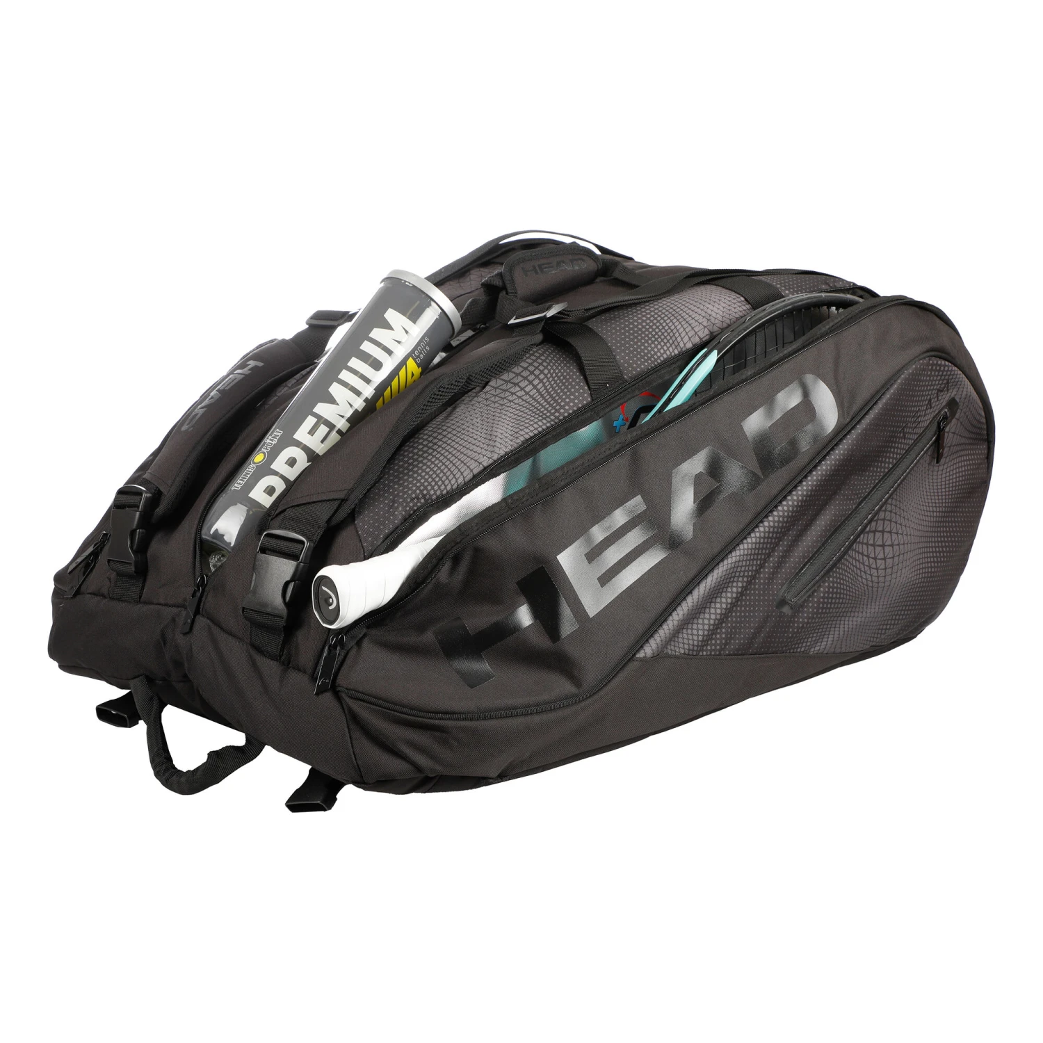 Head Tour Team 15R Megacombi Borsa Per Racchetta Edizione Speciale - Nero, Nero Brillante 7 Head Tour Team 15R Megacombi Borsa Per Racchetta Edizione Speciale - Nero, Nero Brillante - immagine 5