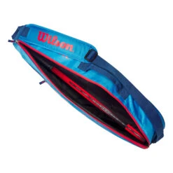 Wilson Junior Borsa Per Racchetta Da 3 - Blu, Arancione -Tennis Gioco 0236700000 11