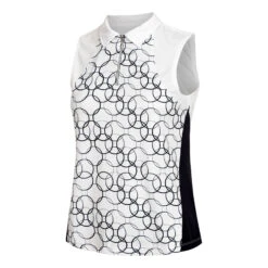 American Alissa Polo Donna - Bianco, Blu Scuro