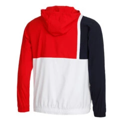 Fila Hanno Windbreaker Giacca Da Allenamento Uomini - Blu Scuro, Rosso -Tennis Gioco 03387000 0 2