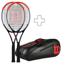 Wilson 2 Clash 100 Pro (Tour) In Aggiunta Borsa Per Racchetta