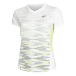 Lotto Tech 1 D4 Maglietta Donna - Bianco, Verde