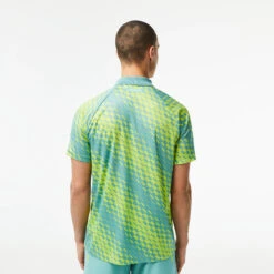 Lacoste Polo Uomini - Turchese, Giallo -Tennis Gioco 03939000 14