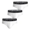 BJØRN BORG Cotton Stretch Brief Boxer Confezione Da 3 Uomini - Bianco, Nero -Tennis Gioco 05496000 000