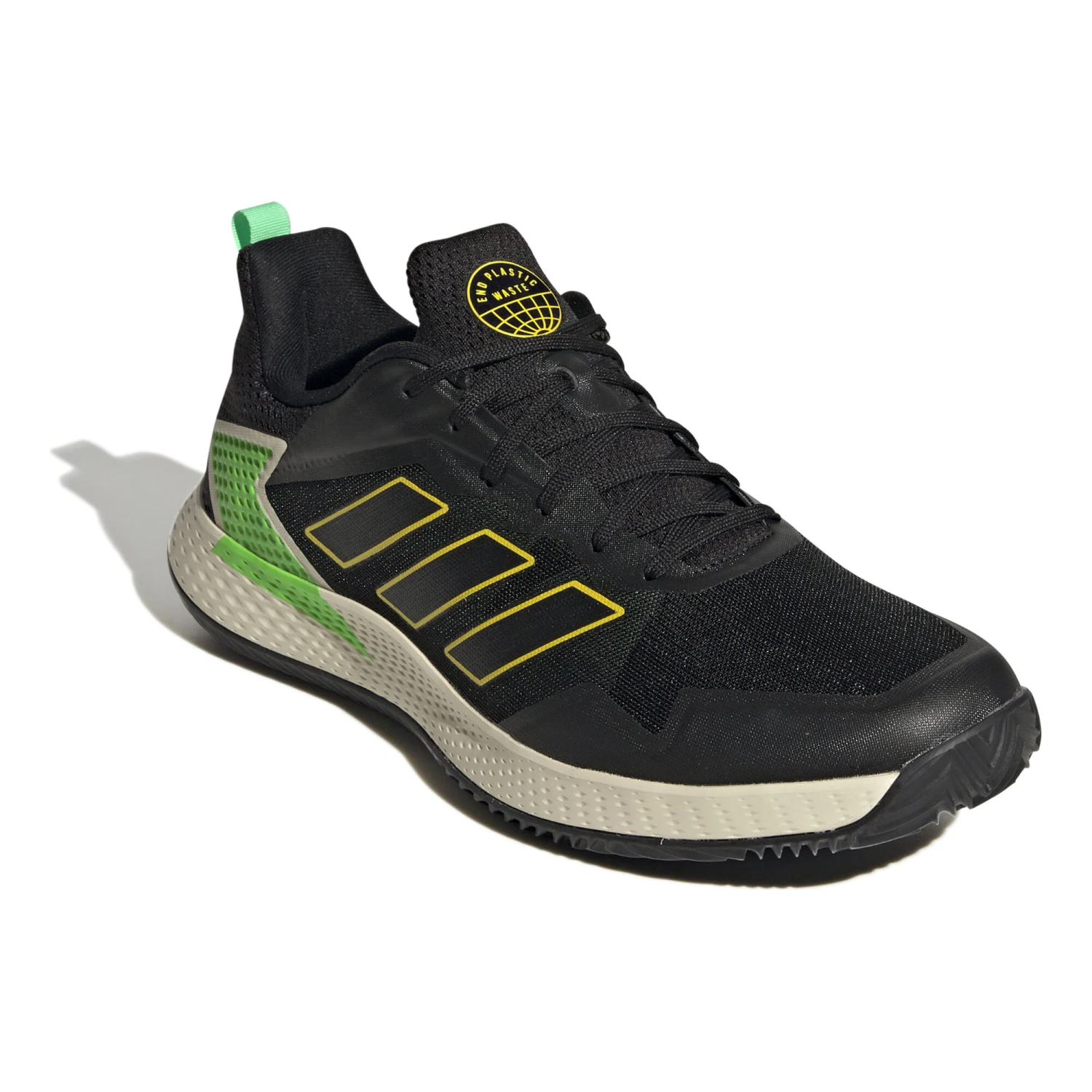 ADIDAS Defiant Speed Scarpa Per Terra Rossa Uomini - Nero, Verde Neon 5 ADIDAS Defiant Speed Scarpa Per Terra Rossa Uomini - Nero, Verde Neon - immagine 3