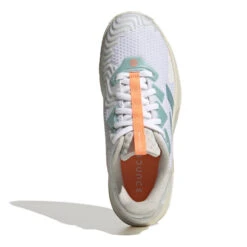 ADIDAS SoleMatch Control Scarpa Per Tutte Le Superfici Donna - Bianco, Arancione -Tennis Gioco 05563000 0 4