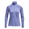 Under Armour Tech Half-Zip Warm Up Twist Manica Lunga Donna - Lilla