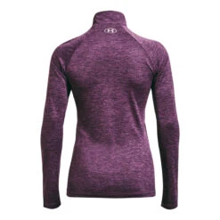 Under Armour Tech Half-Zip Warm Up Twist Manica Lunga Donna - Viola -Tennis Gioco 08474000 0 2