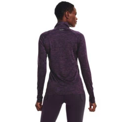 Under Armour Tech Half-Zip Warm Up Twist Manica Lunga Donna - Viola -Tennis Gioco 08474000 14