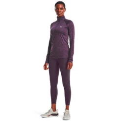 Under Armour Tech Half-Zip Warm Up Twist Manica Lunga Donna - Viola -Tennis Gioco 08474000 15