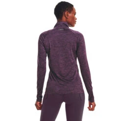 Under Armour Tech Half-Zip Warm Up Twist Manica Lunga Donna - Viola -Tennis Gioco 08474000 18