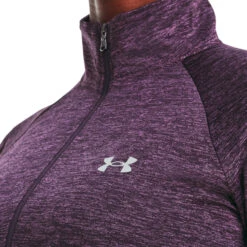 Under Armour Tech Half-Zip Warm Up Twist Manica Lunga Donna - Viola -Tennis Gioco 08474000 19