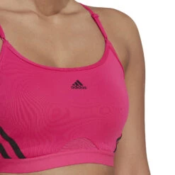 ADIDAS Aeroreact Low-Support 3 Stripes Reggiseni Sportivi Donna - Rosa -Tennis Gioco 17402000 18