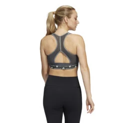 ADIDAS Aeroreact Low-Support 3 Stripes Reggiseni Sportivi Donna - Grigio -Tennis Gioco 17408000 14