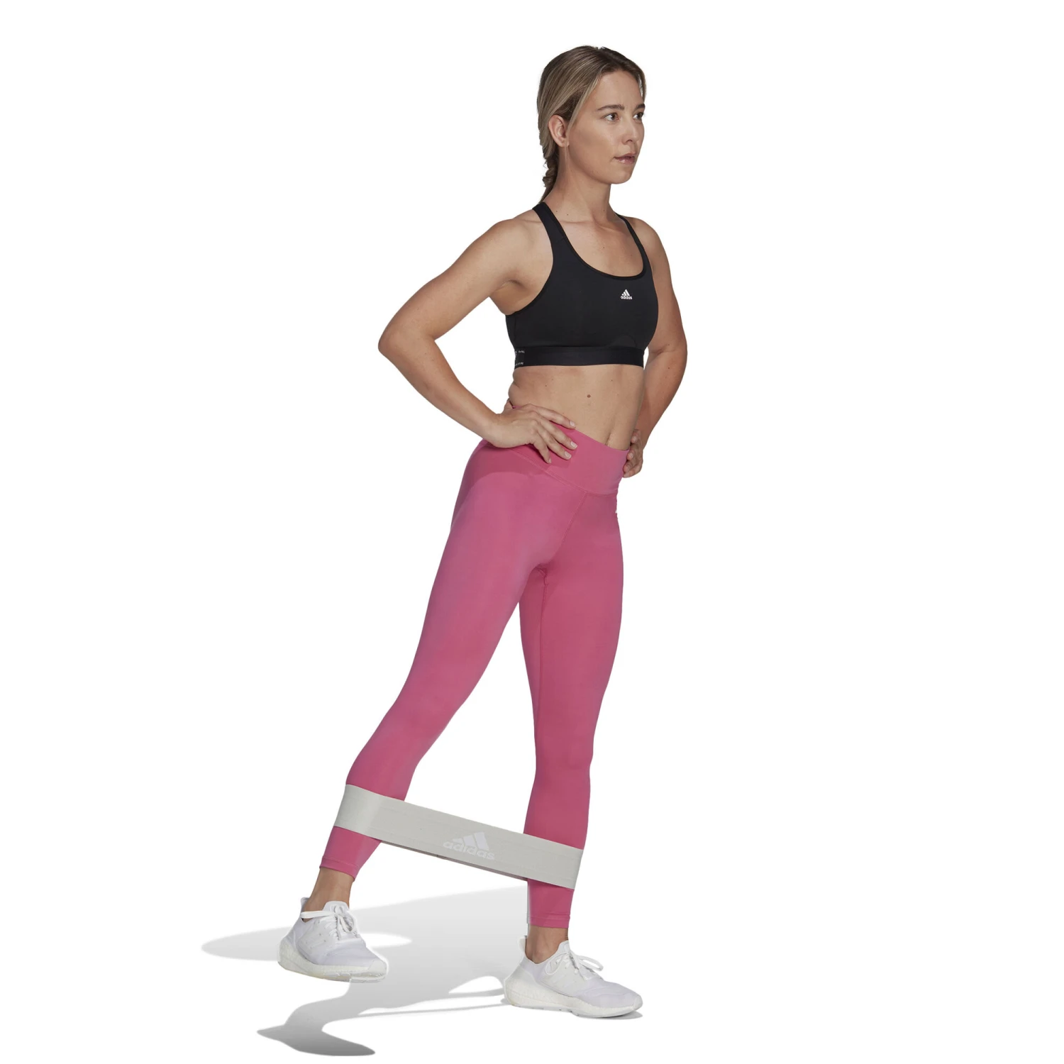ADIDAS Essentials Training High-Waisted Calzamaglia Donna - Rosa 4 ADIDAS Essentials Training High-Waisted Calzamaglia Donna - Rosa - immagine 2