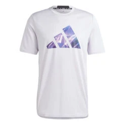 ADIDAS Designed For Movement HIIT Training Maglietta Uomini - Bianco, Lilla