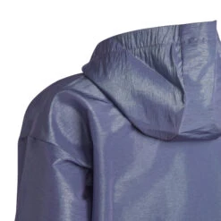 ADIDAS Dance Loose Fit Woven Half-Zip Hooded Giacca Da Allenamento Ragazze - Viola, Mint -Tennis Gioco 18099000 10