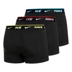 Nike Everyday Cotton Stretch Trunk Boxer Confezione Da 3 Uomini - Nero, Multicolore -Tennis Gioco 56573000 0 2