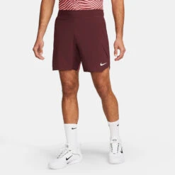 Nike Dri-Fit Court Slam RG Pantaloncini Uomini - Rosso Scuro, Rosa Antico -Tennis Gioco 57148000 16